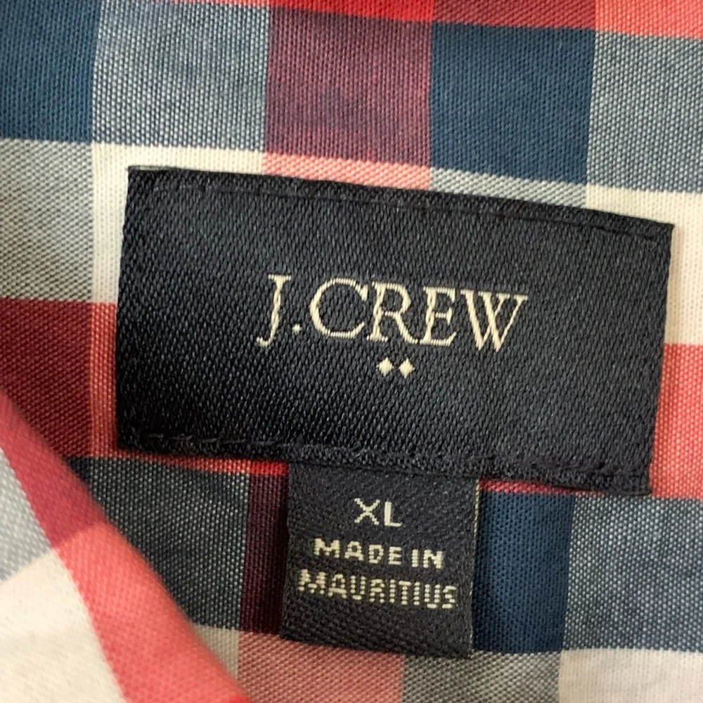 J. Crew Men’s Slim Fit Long Sleeve Plaid Button Down Shirt